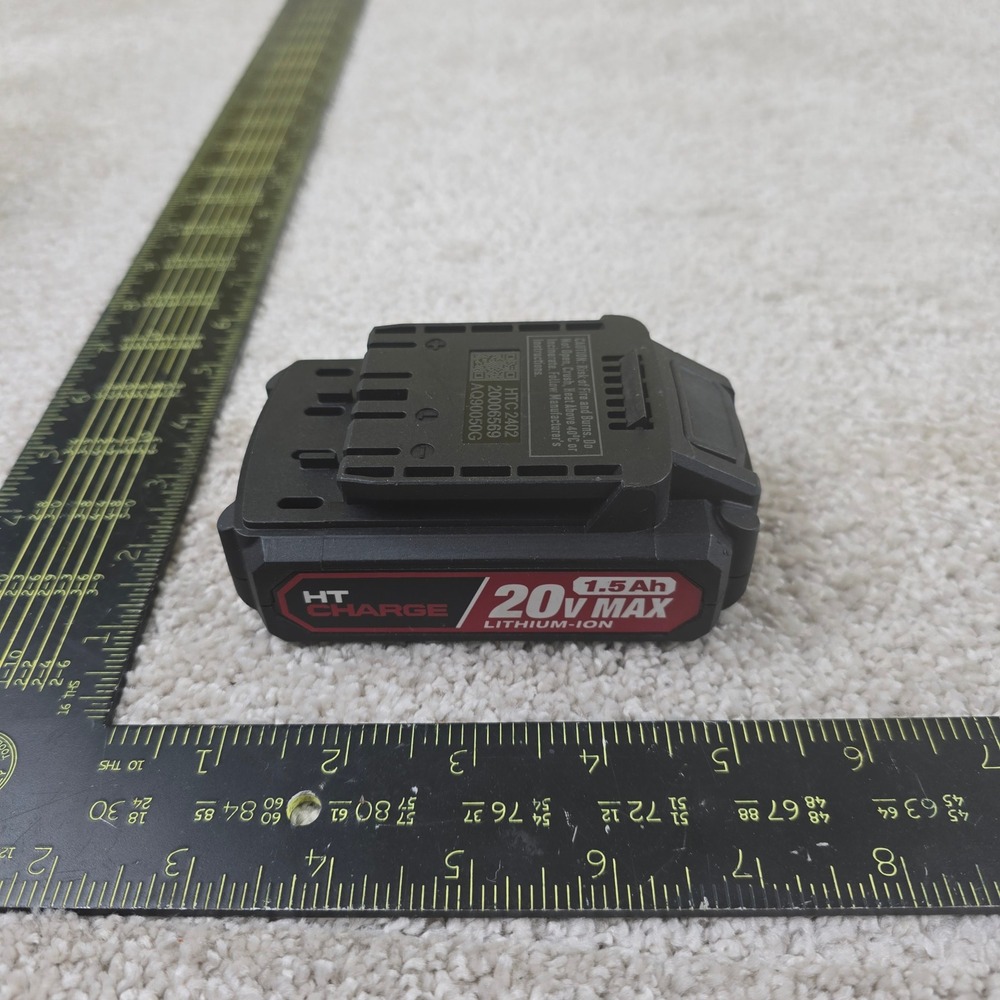 Hyper Tough Power Tool Battery Black 20V Max 1.5Ah Lithium-Ion AQ90050G 27Wh